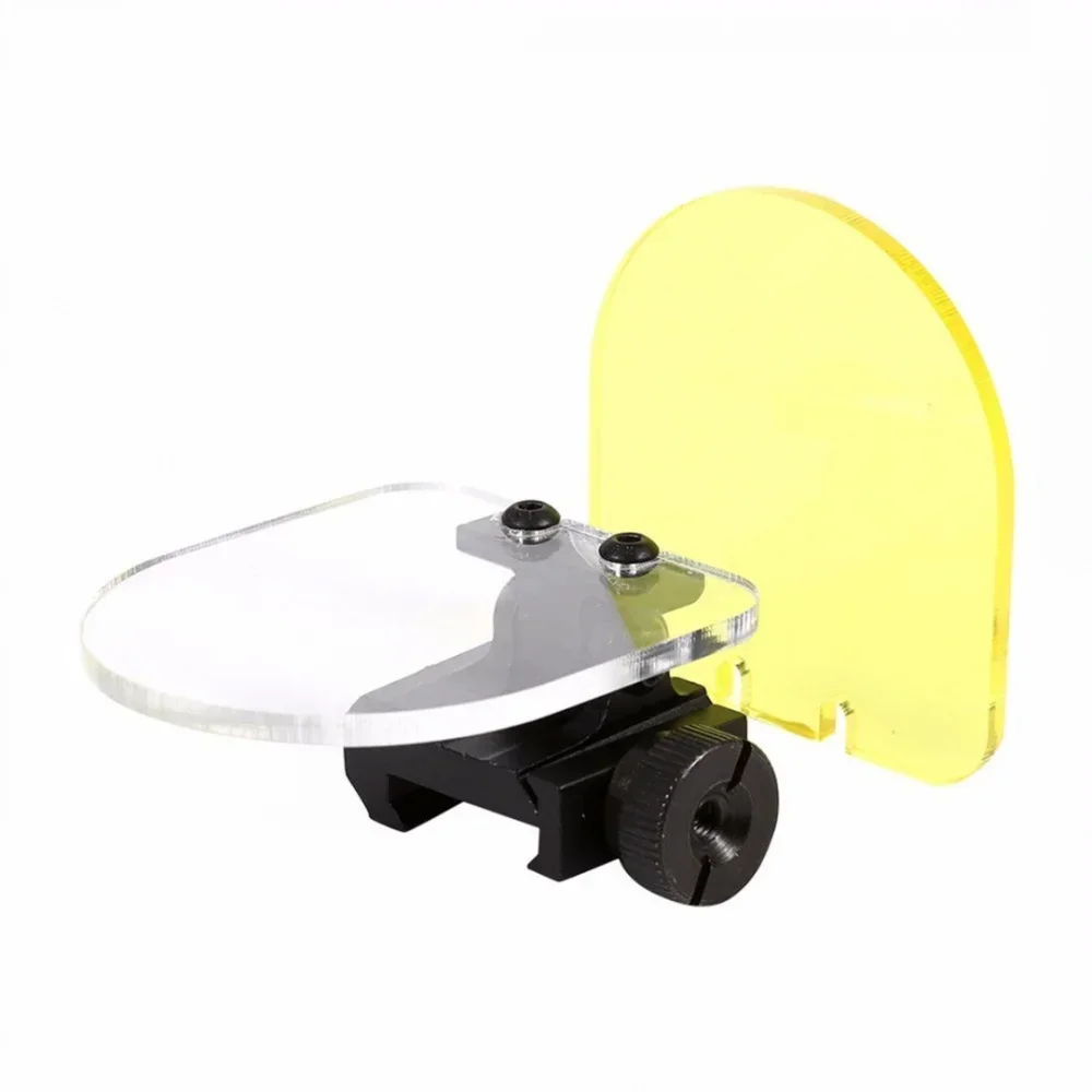 Soporte de alcance abatible hacia arriba, cubierta protectora de lente transparente con punto rojo, accesorios para mira telescópica para Rifle de caza
