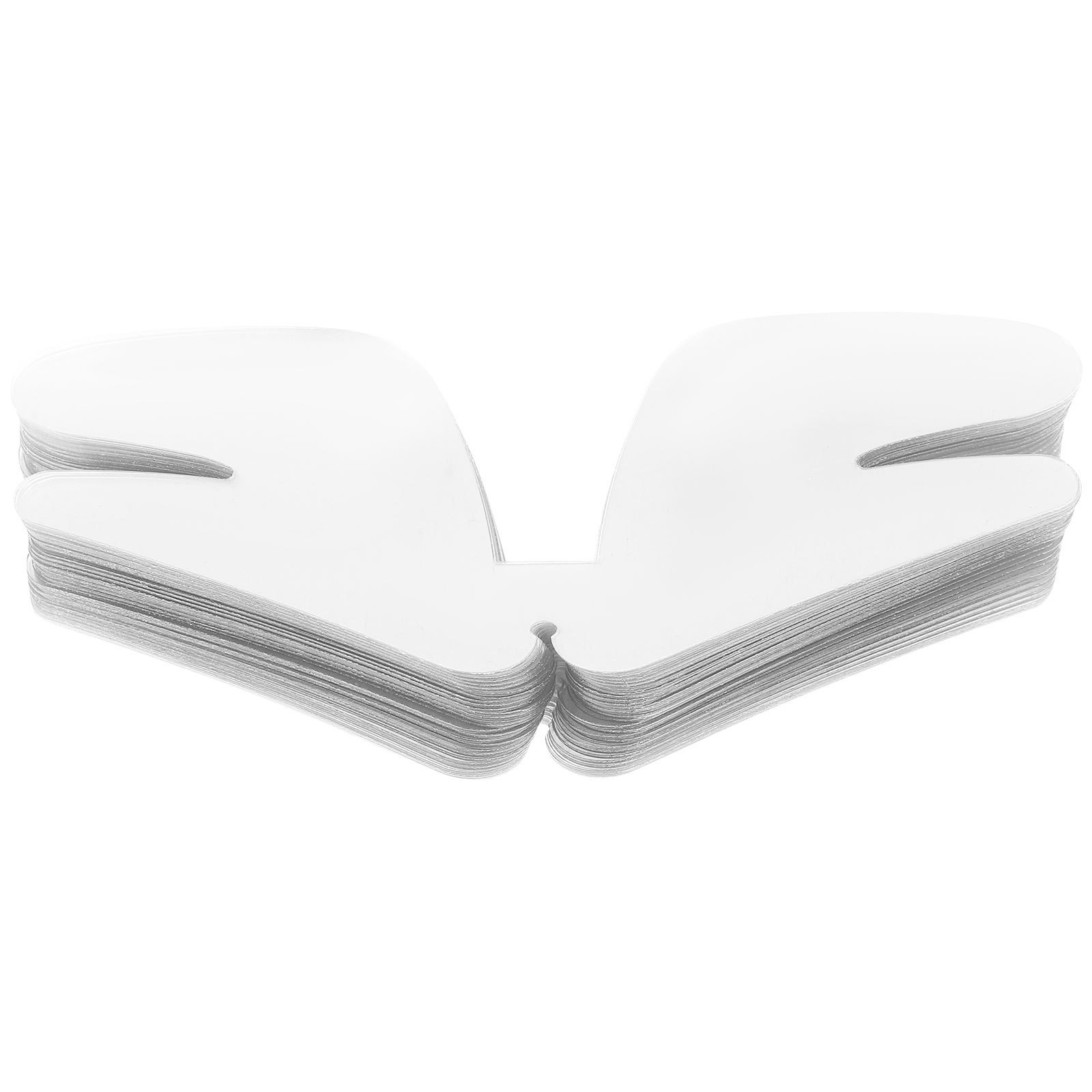 100 pièces col reste pour hommes chemises habillées col de chemise Support Inserts élégant Non déformable clair pour un usage quotidien