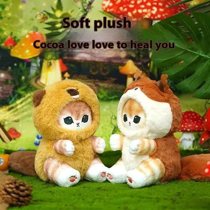 Original Mofusand Long Tailed Animals Series ตุ๊กตาตุ๊กตาน่ารัก Shark Cat ตุ๊กตา Kawaii ตุ๊กตา Plushie ของขวัญของเล่นสําหรับเด็ก