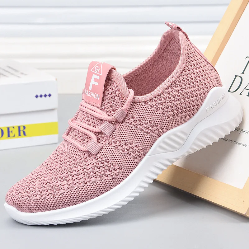 2025Sport Laufschuhe Frauen Air Mesh Atmungsaktive Wanderschuhe Frauen Turnschuhe Bequeme Mode Lässig Turnschuhe Chaussure Femme
