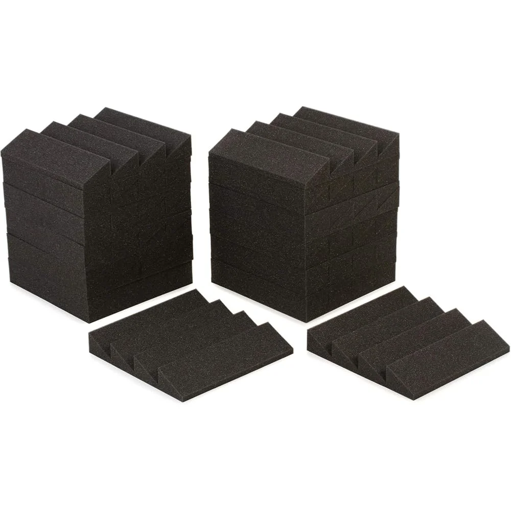 2inch Studiofoam Acoustic Panels 24pack 1foot Soundproofing Panels Noise Reduction Music Production Home Recording