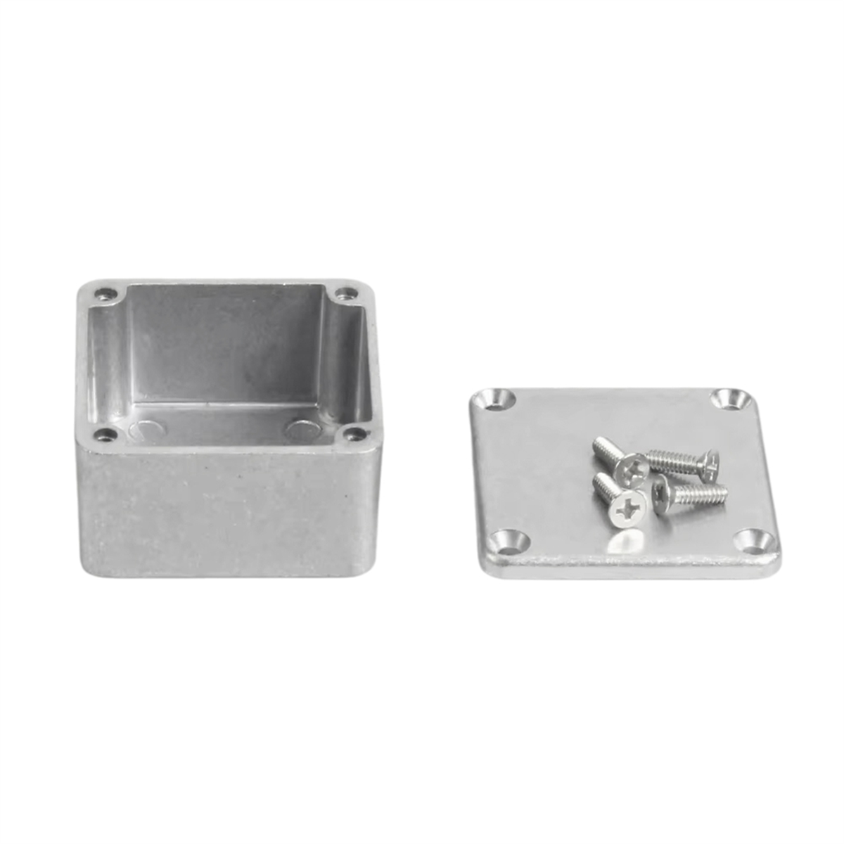 BABQ 10 PCS 1590LB Gabinete de pedal de efeito de guitarra Diecast Metal Alumínio Stomp Box 1.99x1.99x1.22 polegadas