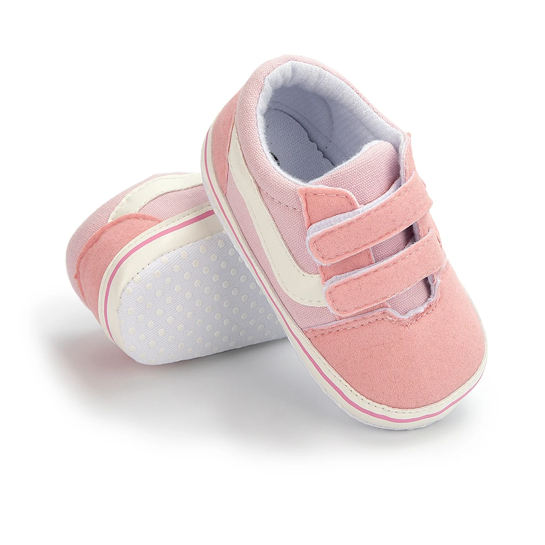 Meckior Baby płócienne trampki klasyczne prążki Casual Baby Boy buty dziewczęce antypoślizgowe miękkie pierwsze chodziki niemowlę niemowlę niemowlę buty Unisex