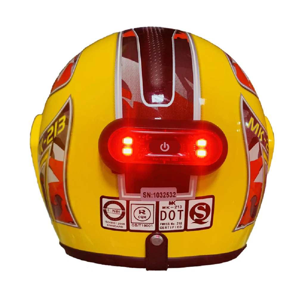 Lubes Para Casco Fiets Achterlicht Motorfiets Fietshelm Veiligheidssignaal Waarschuwing Achterlicht Waterdicht Moto Helm Led Licht