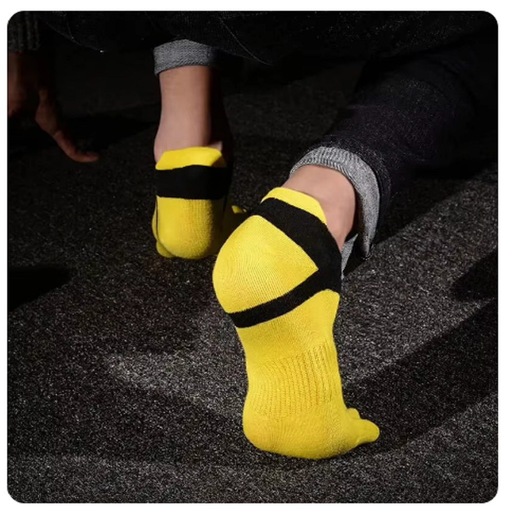 3 pares de calcetines deportivos cómodos y transpirables para hombre, diseño de algodón de 5 dedos, ideales para fútbol, correr, baloncesto y fitne