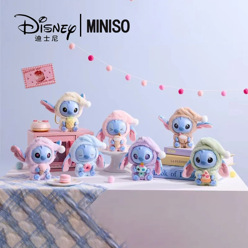 Miniso Co-Branded Disney Stitch heeft een hapje van een serie emaille blinde doos kinderspeelgoed neemt geen kwestie hoe slaperig het is