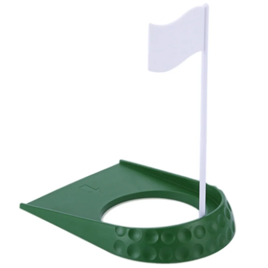 PGM Golf agujero taza con agujero bandera ABS portátil interior Golf Putting Trainer Putter verde práctica hogar patio ayuda de entrenamiento al aire libre