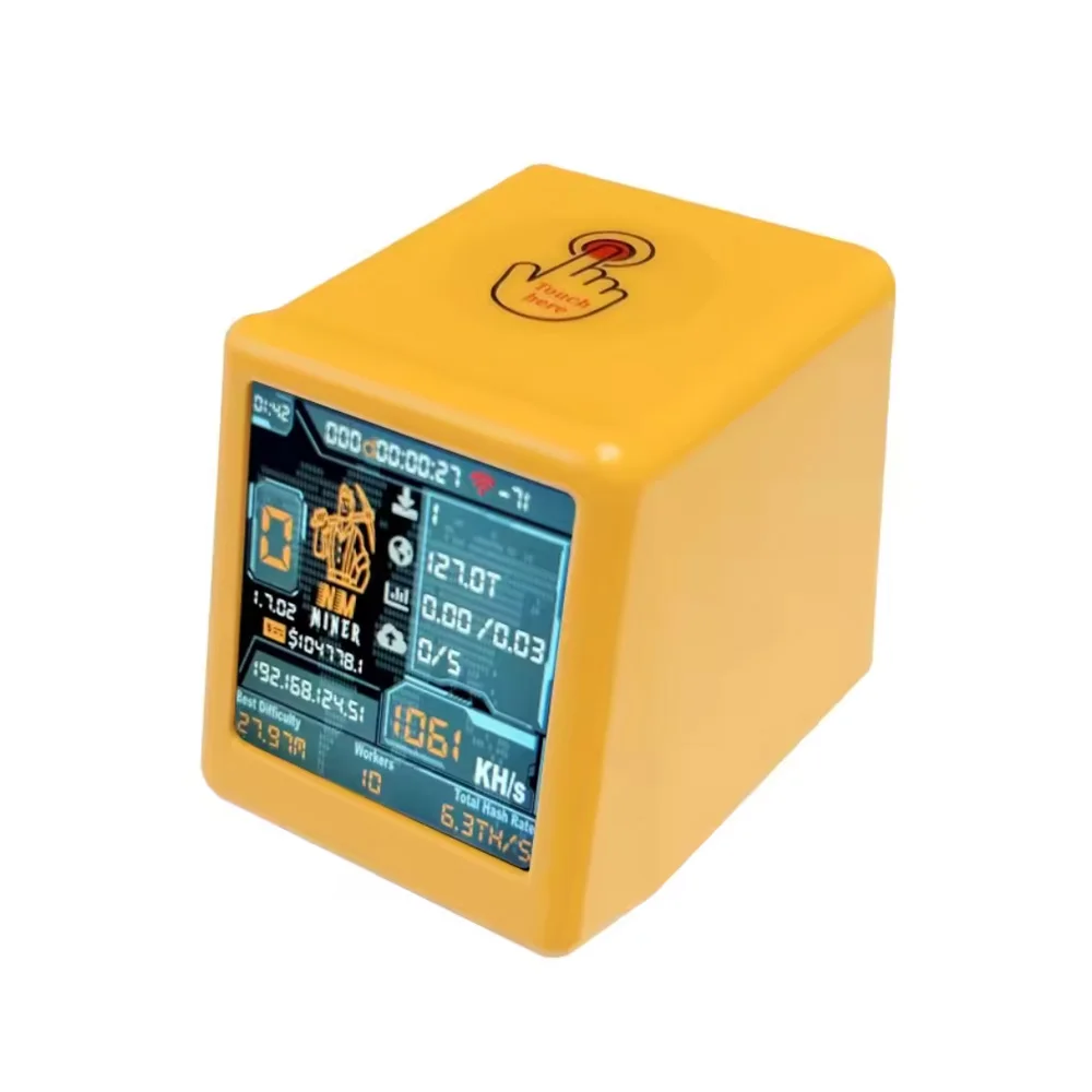 NMminer nerdminerV2 1060KH/S NM-TV - ESP32 BTC SOLO Lottery Miner e presente inteligente SmallTV Desktop Clock