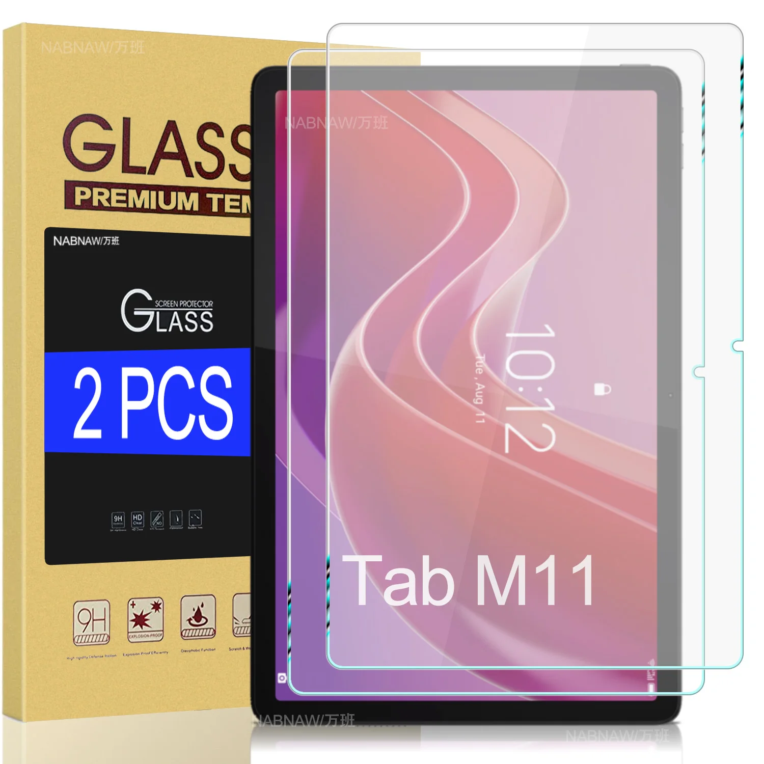 Clearance_2 Stück HD kratzfester Displayschutz aus gehärtetem Glas für Lenovo Tab M11 11 Zoll 2024 Tablet-Schutzfolie kostenlos