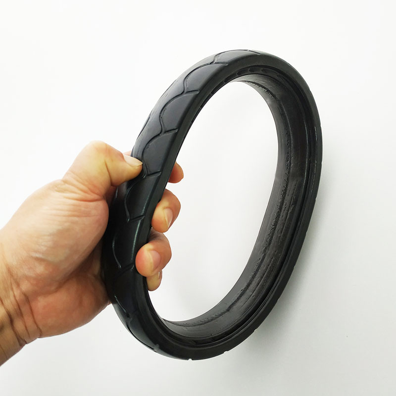 Neumático de rueda delantera para cochecito serie Uppababy Vista, neumático de PU sin cámara, cubierta exterior para cochecito de bebé, accesorios de Repalce para bebé