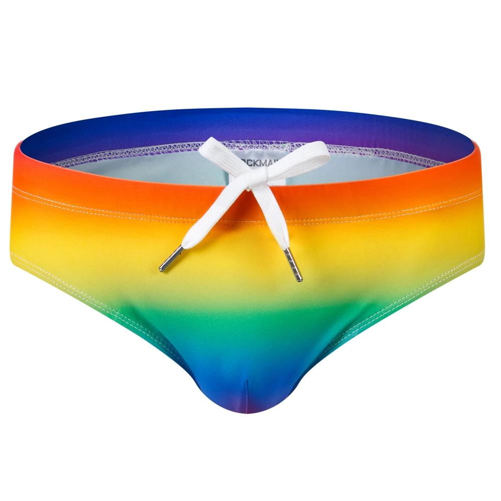 Sexy Mann der Marke Schwimmen Push-up-Pad Badehose Niedrige Taille Schwimmen Männer Briefs Bademode Boxer Patchwork Farbe Heißer verkauf Sommer