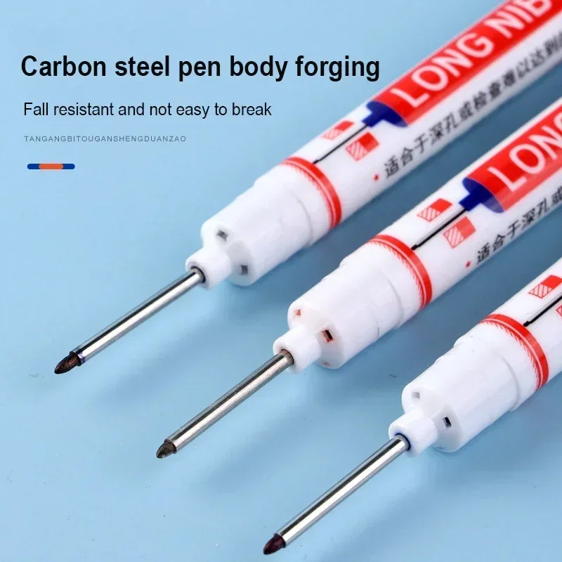 1/5 PCS Lange Kopf Marker Marking Stift Permanent Farbe Stift Set Für Holzbearbeitung Dekoration Tiefe Loch Marker Schreibwaren kunst Liefert