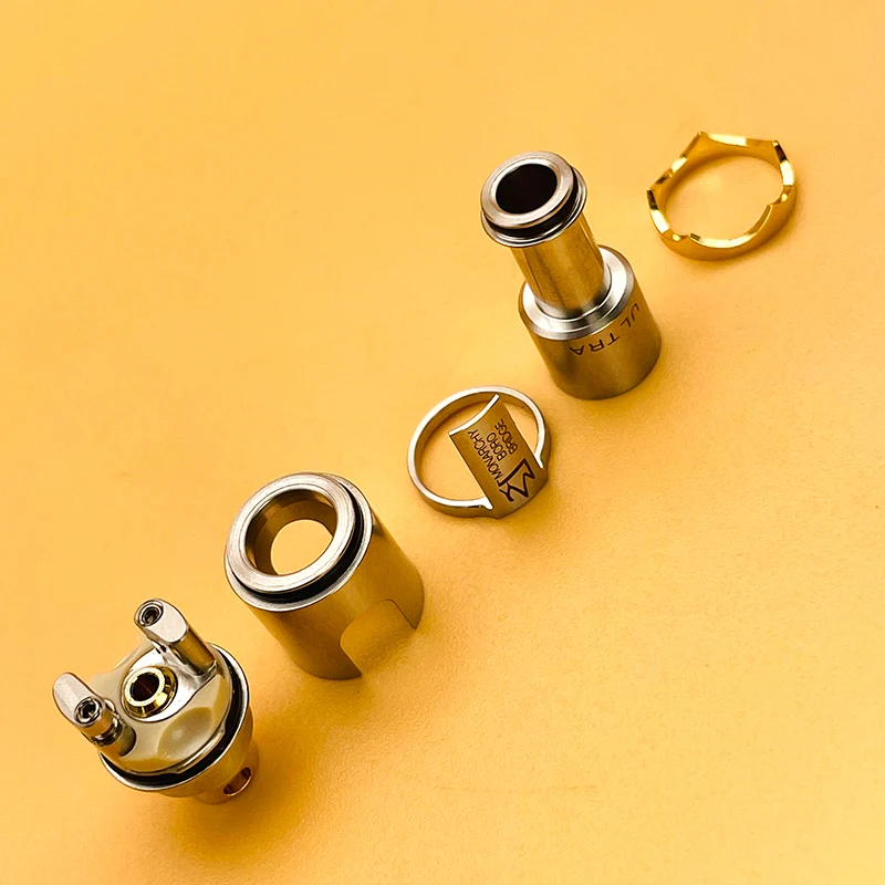 DSX Monarchy Mobb Ultra Mini puente RBA para BB Billet Boro Mod con pines de aire de 1,0/1,2/1,5/2,0/2,5/3,0mm vs Mobb V2 RBA