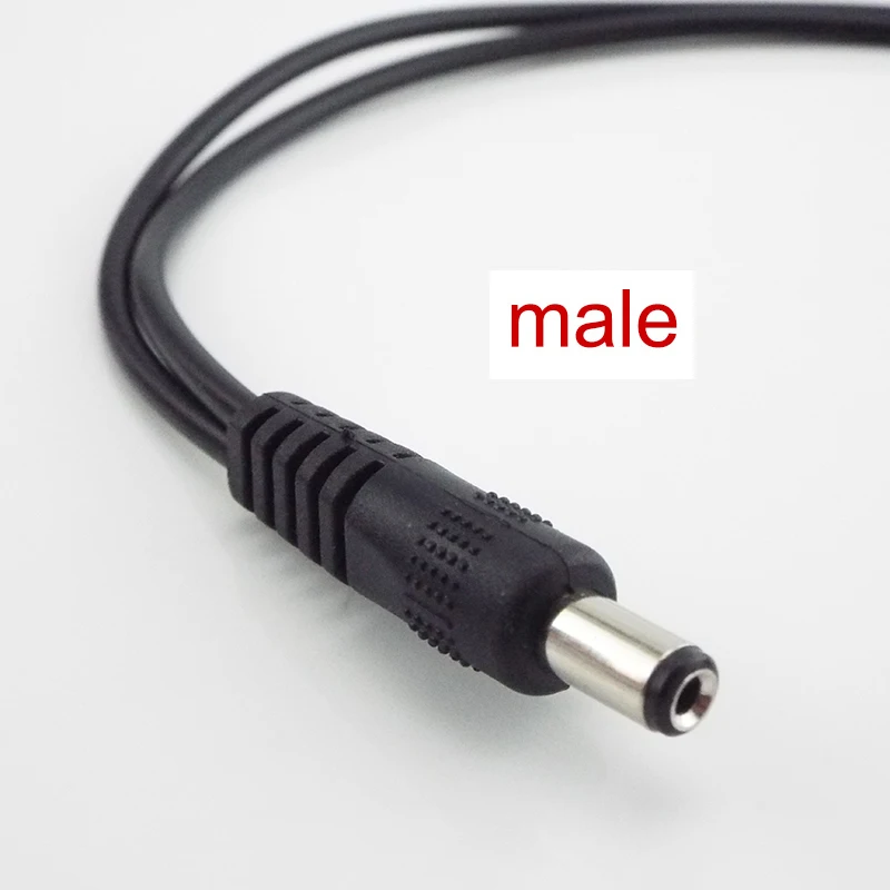 DC 1 หญิง 2 ชาย Power Splitter CABLE 2.1*5.5 มม.สําหรับกล้องวงจรปิดความปลอดภัยกล้อง DVR อุปกรณ์เสริม LED Light Strip E1