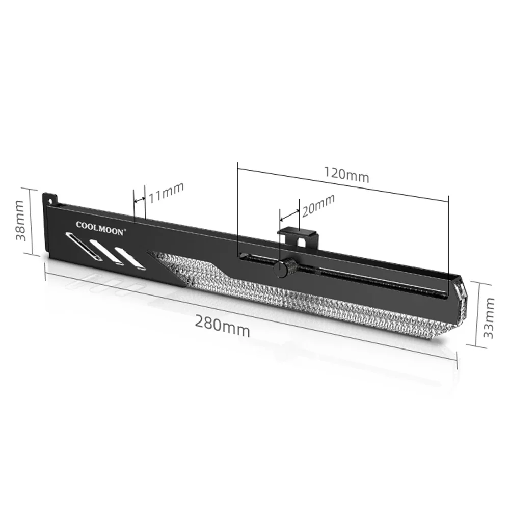 Kunden spezifische Grafikkarte Ständer GT8 horizontale Grafikkarte Halterung 5V 3pin Argb GPU VGA Halter Desktop-PC-Fall DIY Zubehör