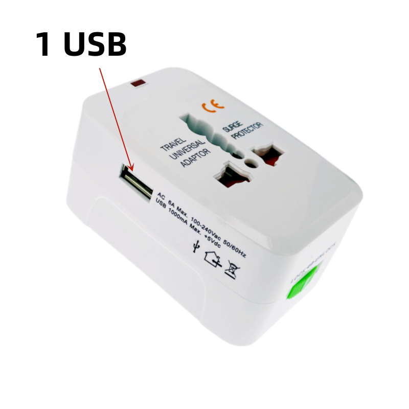 Universele stekkeradapter Internationaal Europees EU VS AU UK Reisadapter Elektrische AC-oplader Converter stopcontact