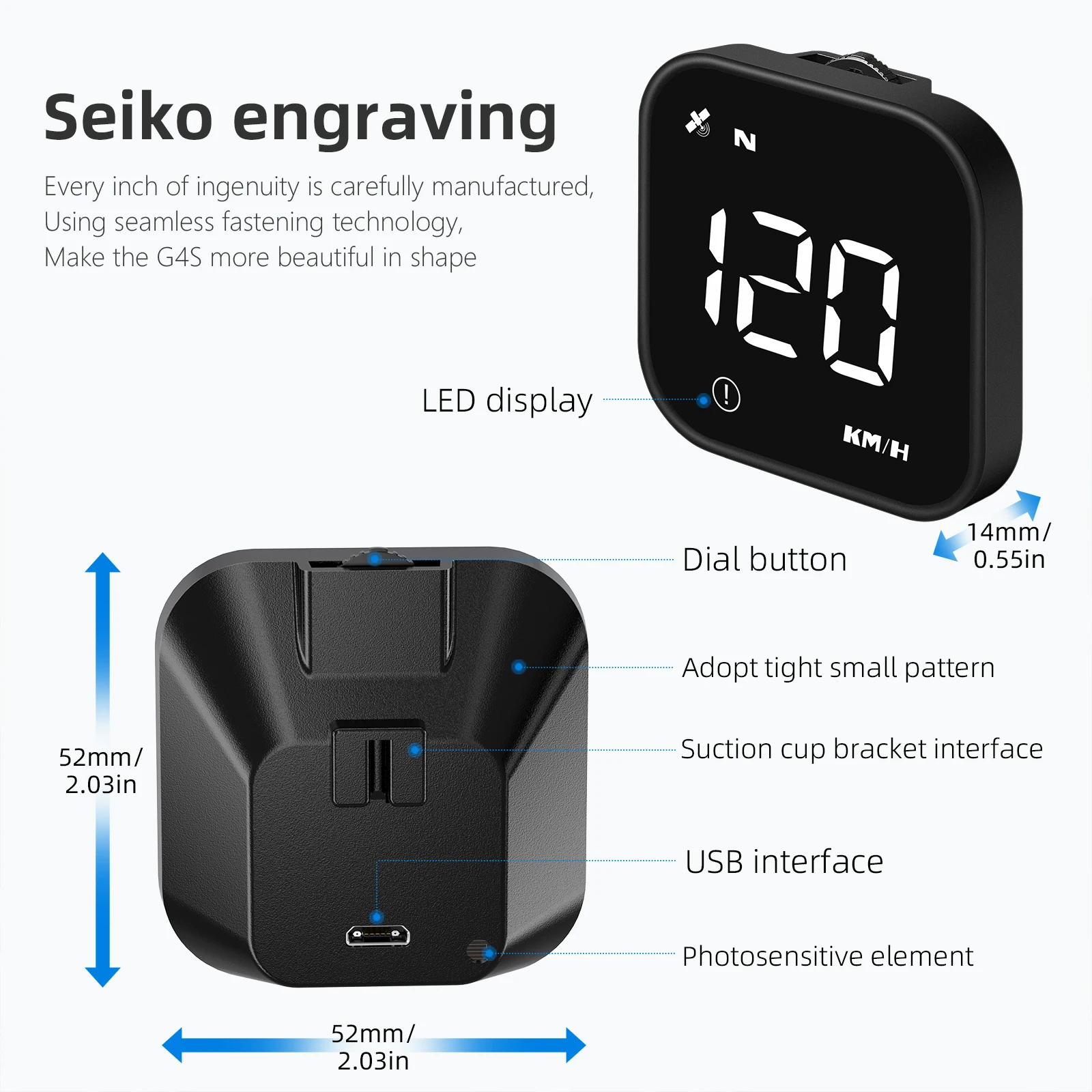 G4 Head Up Display LED Auto Tacho Smart Digital Alarm Erinnerung GPS Für HUD Auto Zubehör für Alle Auto G4S Head Up Meter