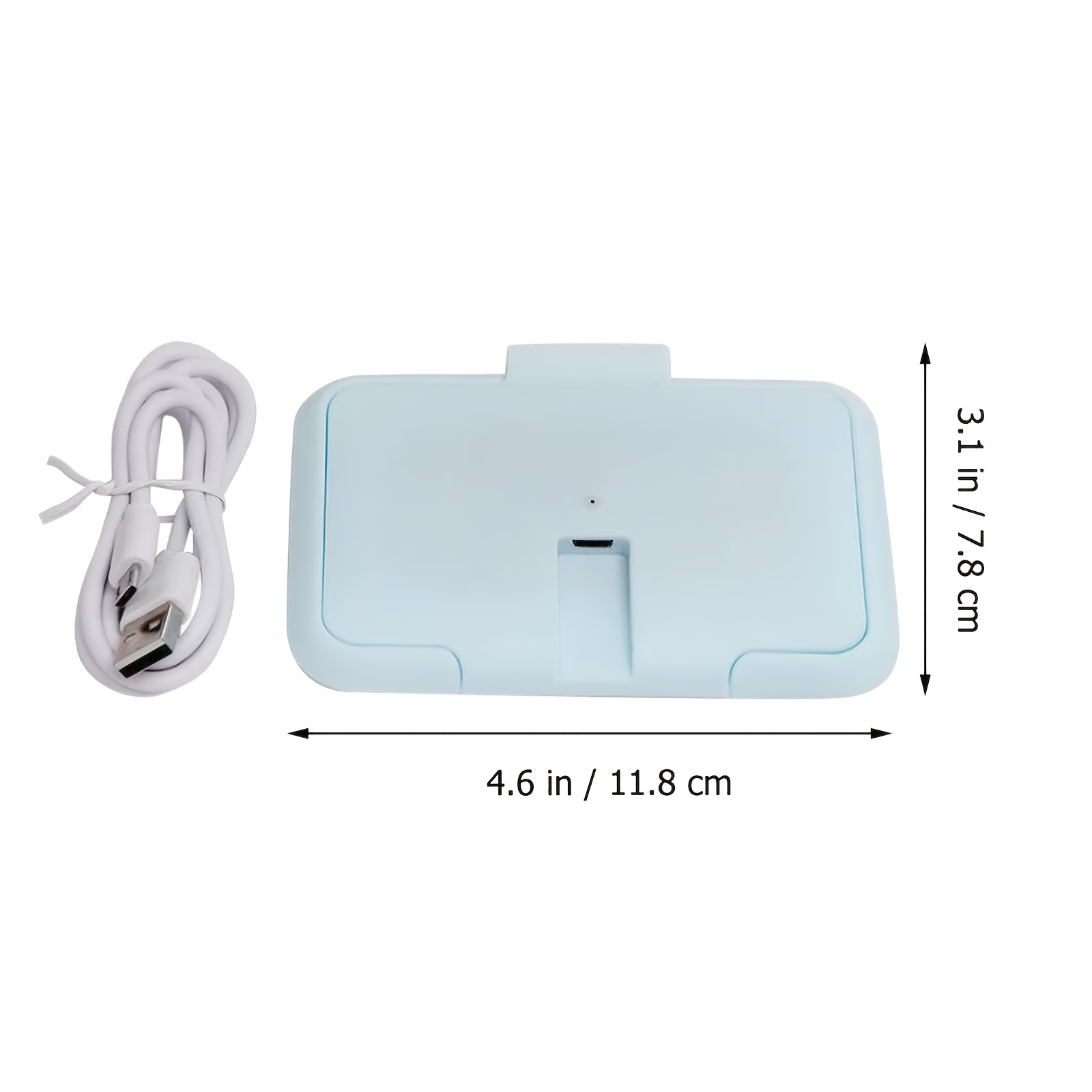 USB Mini przenośny podgrzewacz do chusteczek dla niemowląt i uchwyt na dozownik chusteczek nawilżanych dla niemowląt podgrzewacz do chusteczek dla niemowląt wielokrotnego użytku do podróży noworodków