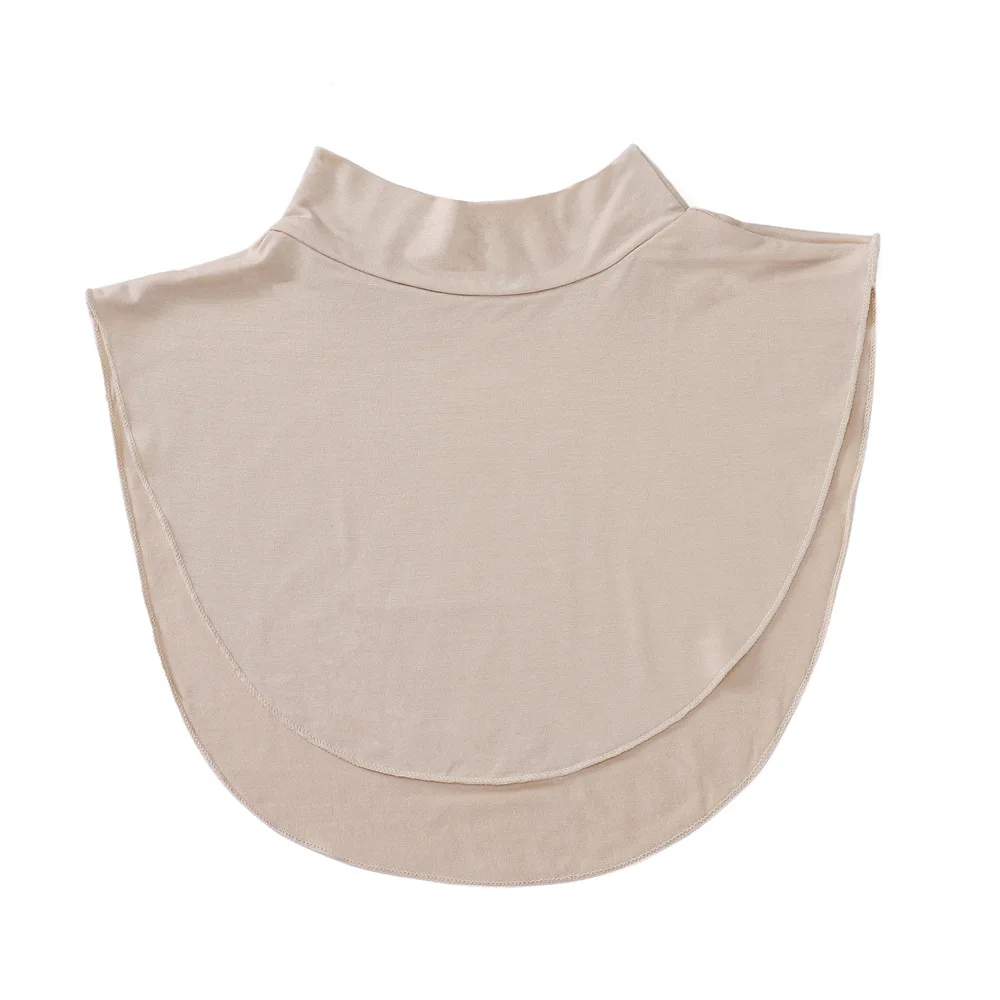 Cubierta de cuello para mujer musulmana, jersey modal, cubierta completa de cuello alto, cubierta de cuello de tortuga, ropa islámica, accesorio de ropa para mujer