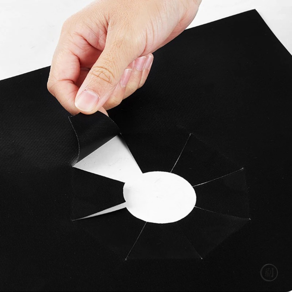 4 peças 27 cm almofada de proteção de superfície de fogão a gás lavável óleo e resistente à sujeira acessórios de limpeza de cozinha