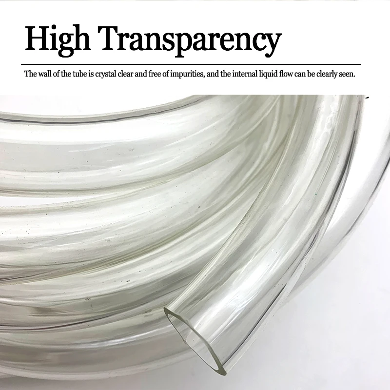 1M/3M PVC Soft Hose ID 2 3 4 5 6 8 10 12 14 16 18 20 25 32mm Odorless Plastic Transparent High Quality Water Pump Flexible Tube