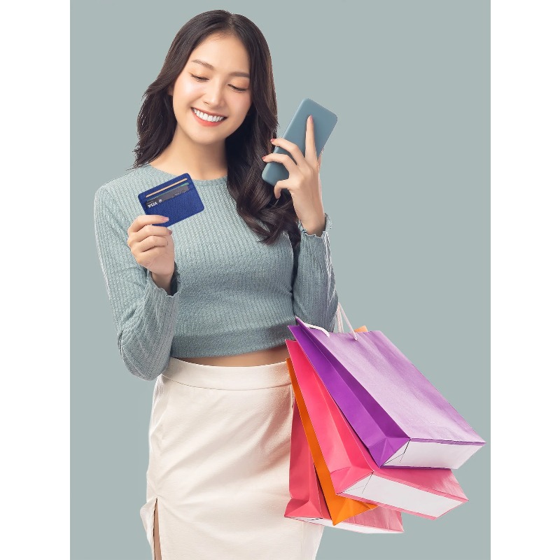 Porta carte di credito sottile e minimalista con finestra identificativa trasparente, piccolo portafoglio per carte in pelle per donna uomo