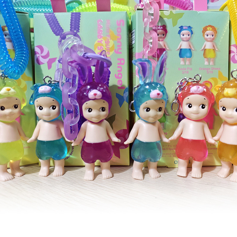 Candy House Engel Schlüsselanhänger Blind Box Puppe Tasche Anhänger handgemachte kreative Cartoon Spielzeug Geburtstag Valentinstag Geschenk Mystery Boxen