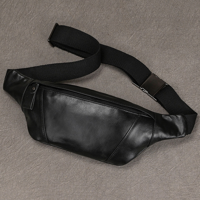 Retro Crazy Horse Leder Taille Gürtel Tasche Männer männlich kleine Sling Taschen neue Mode Taille Taschen Fanny Pack Outdoor Sport Taschen Mann
