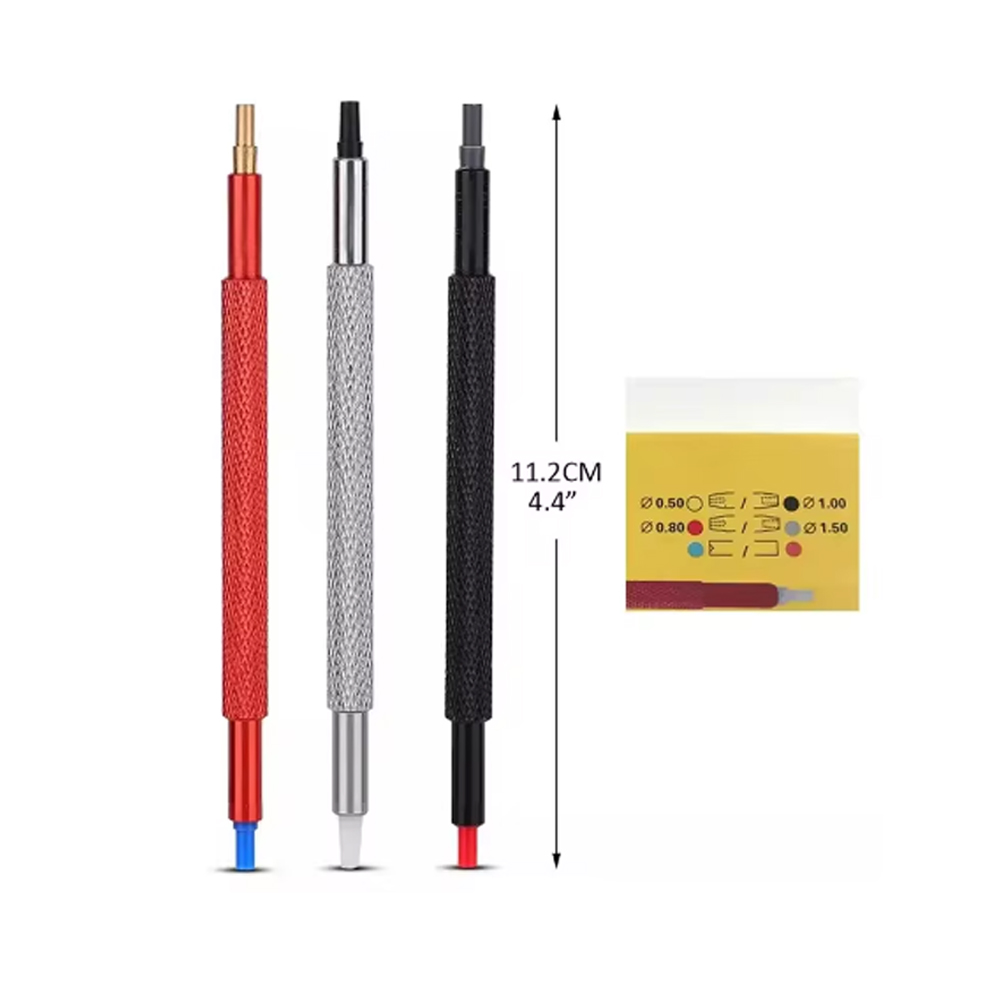 3pcs/lot Watch Hand Pressers Pusher Fitting Set Kit Wristwatch Needle Holder Rubber Head Repair Tool for Watchmakers