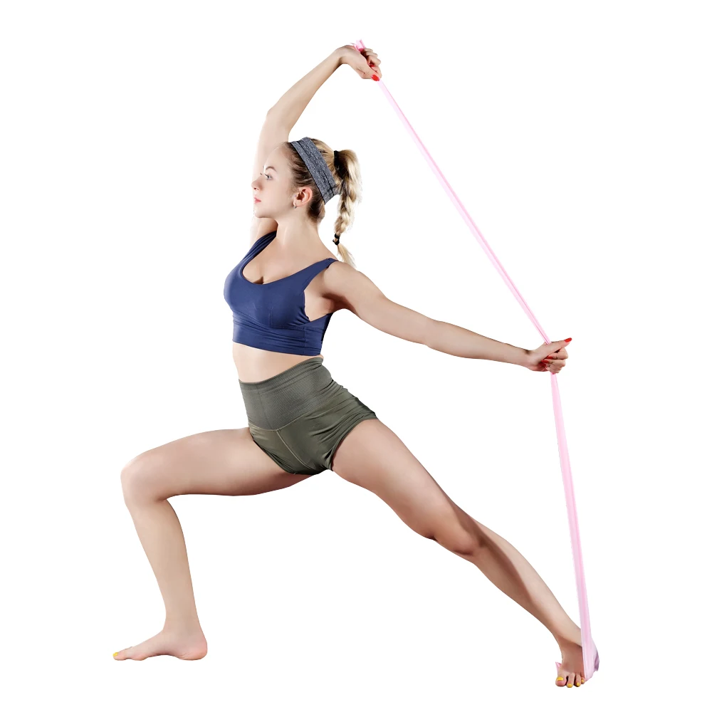 Fasce elastiche per allenamento lungo Fascia di resistenza per yoga Pilates per fasce elastiche per esercizi fisici per la forza della casa della parte inferiore del corpo