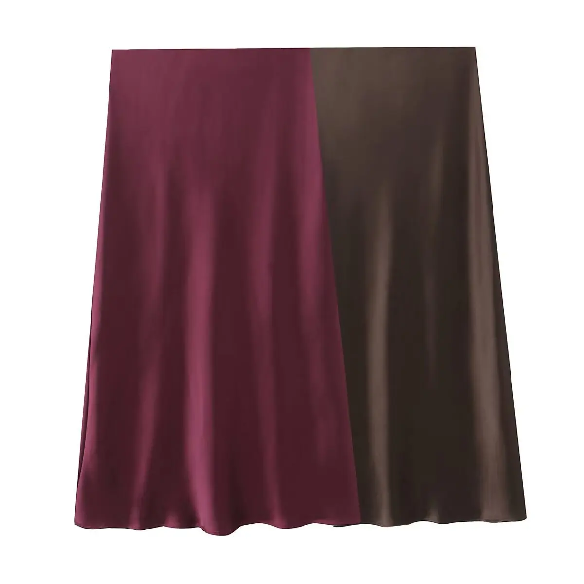 frauen ist schlank satin midi rock retro hohe taille einfarbig pendler sexy A-linie rock frühling sommer neue weibliche Chic röcke