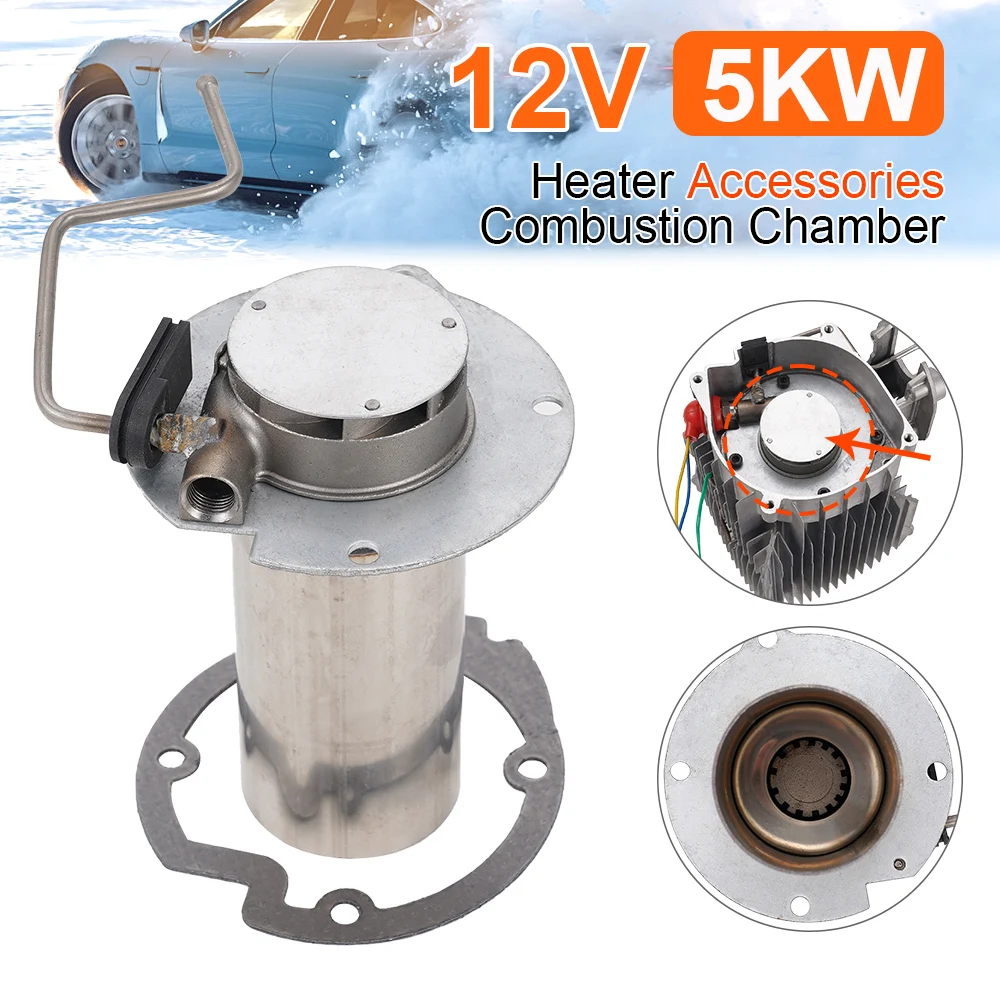Calentador de estacionamiento diésel de 5-8KW, cámara de combustión con junta de Combustor de 12V para coche, camión, VAN, Camper, accesorios de calentador