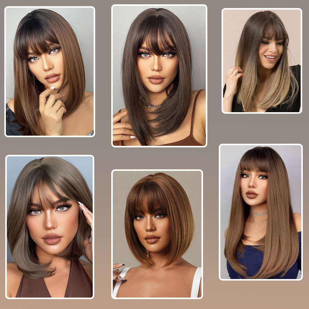 ปลอม Air Bangs เครื่องมือจัดแต่งทรงผมผมคลิปในส่วนขยายผมสังเคราะห์ปลอม Fringe ธรรมชาติ Hairpiece ปลอมผู้หญิงคลิป Bangs