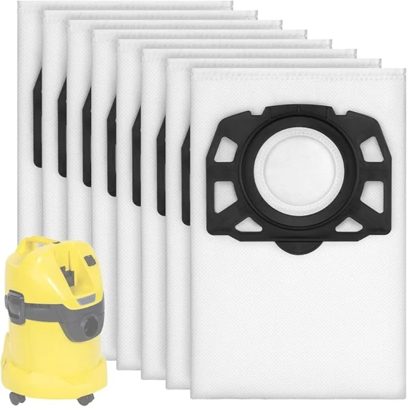 Vacuum Cleaner Bags Accessories, Compatible With Karcher WD2 Plus WD3 KWD1 KWD2 KWD3 MV3 WD3.200 to WD3.800 M SE4001 SE4002