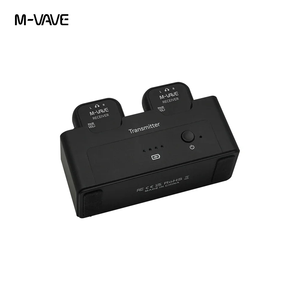 M-VAVE WP-12 2,4G auricular inalámbrico Monitor sistema de Audio transmisión estéreo Mono grabadora receptor transmisor recargable
