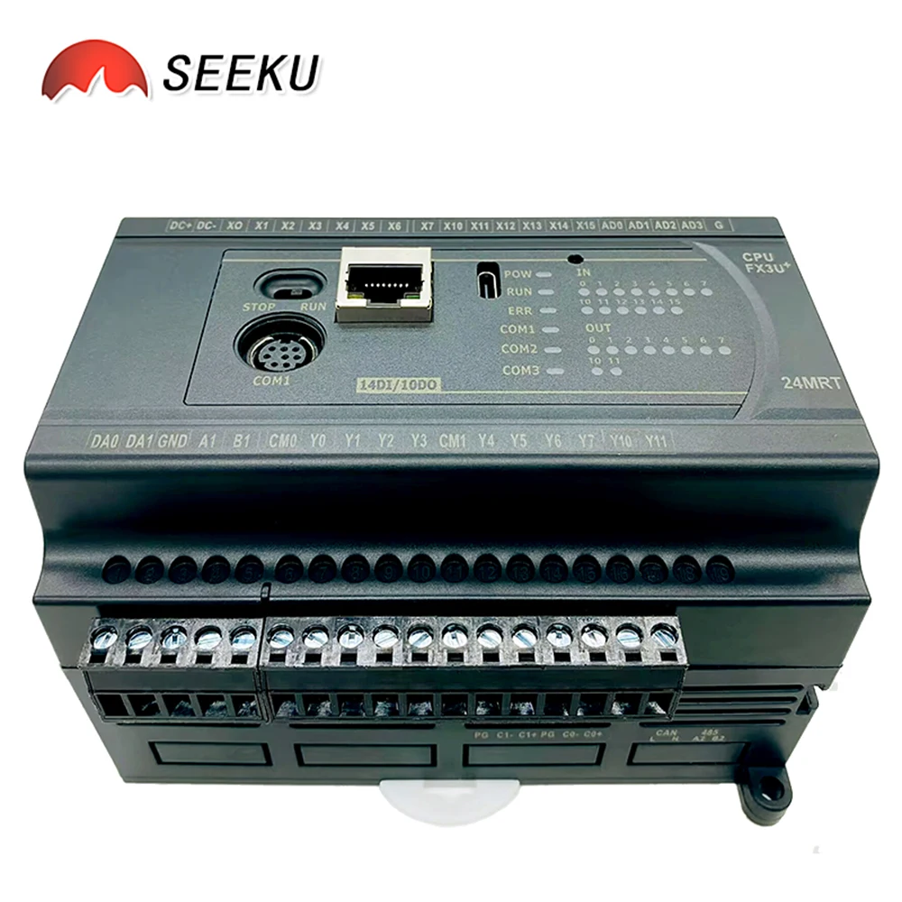 FX3U 20MR 20MT 20MRT PID опционально 6CH 0-10V аналоговый вход RS485 MODBUS датчик веса вход самонастройка NTC 10K Ethernet