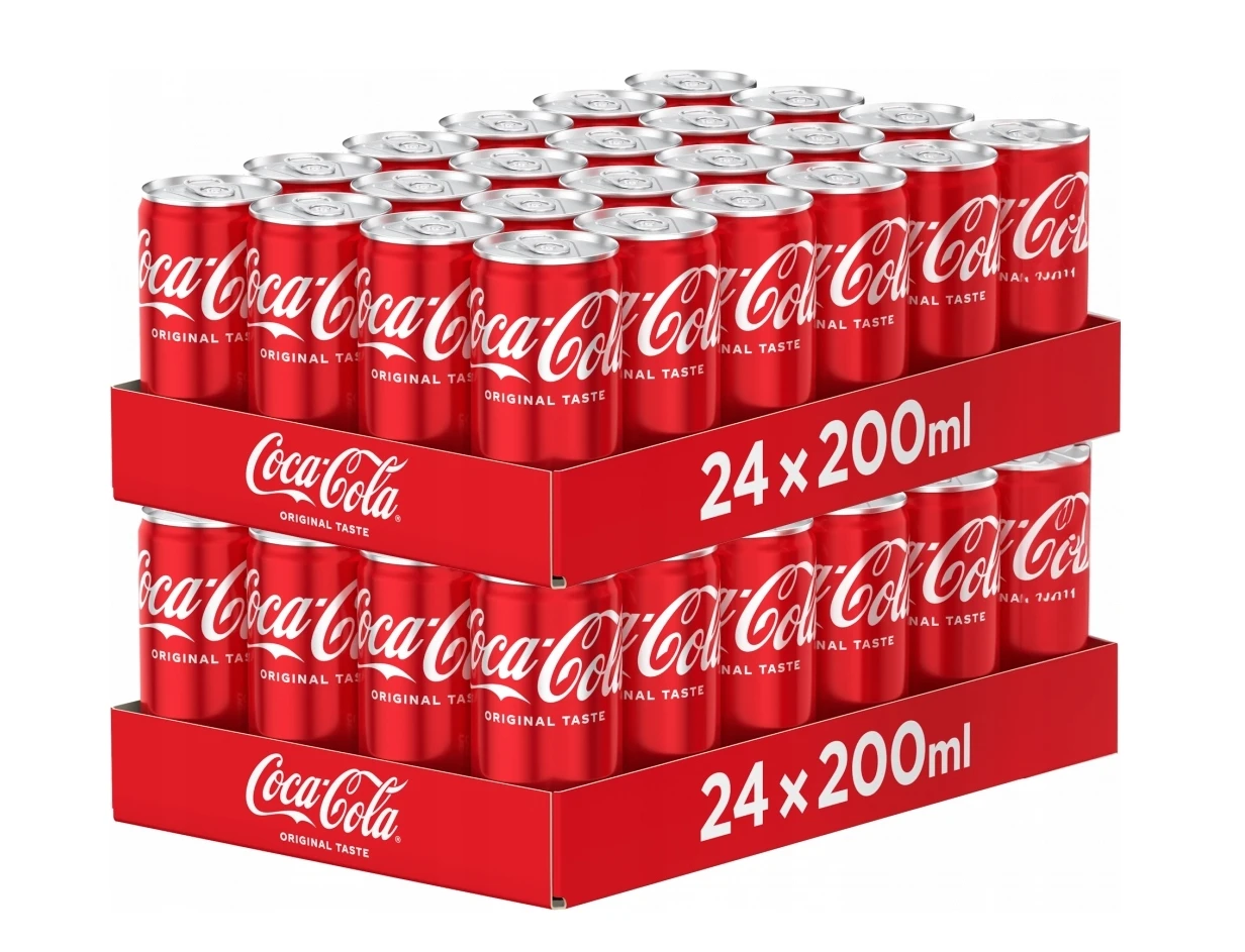 Napój gazowany Coca cola w puszce 48 x 330ml - Coca-cola