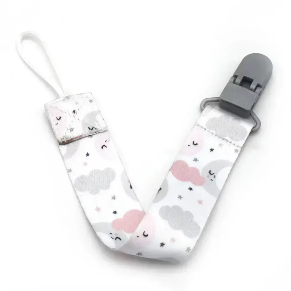 1PC New Baby Stroller Accessories Anti-Drop Hanger Belt Holder Toys Stroller Strap Fixed Print Pacifier Chain for Child