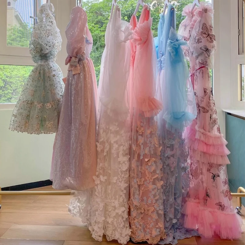 3Dバタフライ刺繍レース生地,ウェディングドレス用の手刺繍生地,重い手作りの衣類,日曜大工の縫製メッシュ生地