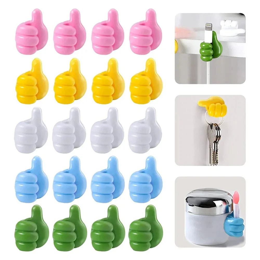 มือรูปยางผู้ถือแว่นตาสายไฟสายชาร์จ Self Adhesive MINI Hook Storage Organizer Gadget รถอุปกรณ์เสริม