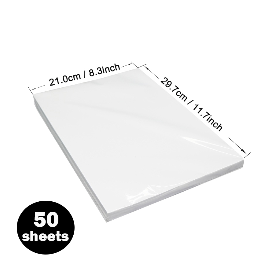 50sheets 105g A4 Double-side Coated High Glossy Photo Paper By Laser Printer For Menu Picture Image Cover Printing