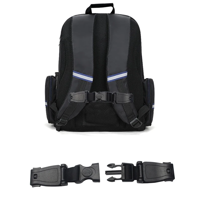 คลิปยึดกางเกงขายาวรัดรูปสำหรับเด็กกระเป๋านักเรียนของเด็กสายคาดกันลื่น Tali bahu ของเด็กหัวเข็มขัดนิรภัยกันตก