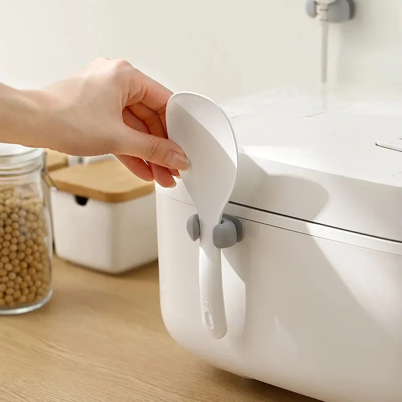 Portacucchiaio di riso Portaoggetti in silicone, Mensola per cucchiai da cucina a parete, Portaoggetti per posizionamento