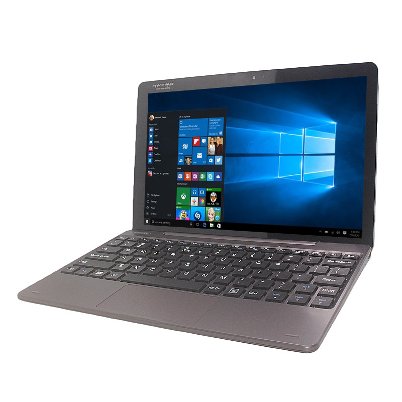 2GB RAM 32GB ROM 10.1 "Tablet mit abnehmbarer Tastatur 64Bit Windows 10 Z8350 4-Kern-CPU Dual Camear HDMI-Anschluss