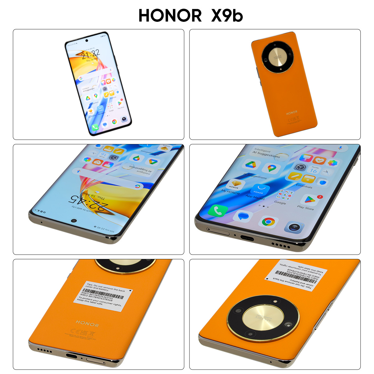 HONOR X9b HONOR Magic6 Lite teléfono inteligente 5G versión global 6,78 pulgadas resistente a caídas 120Hz pantalla AMOLED cámara de 108MP tarjeta SIM dual