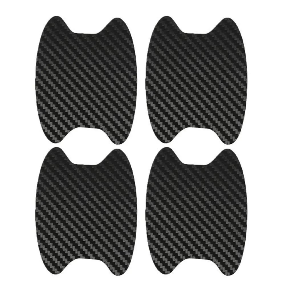 4 Cái/bộ Sợi Carbon Cửa Ô Tô Cốc Trầy Xước Dán Bên Ngoài Chống Thấm Nước Tự Động Cửa Bát Miếng Dán