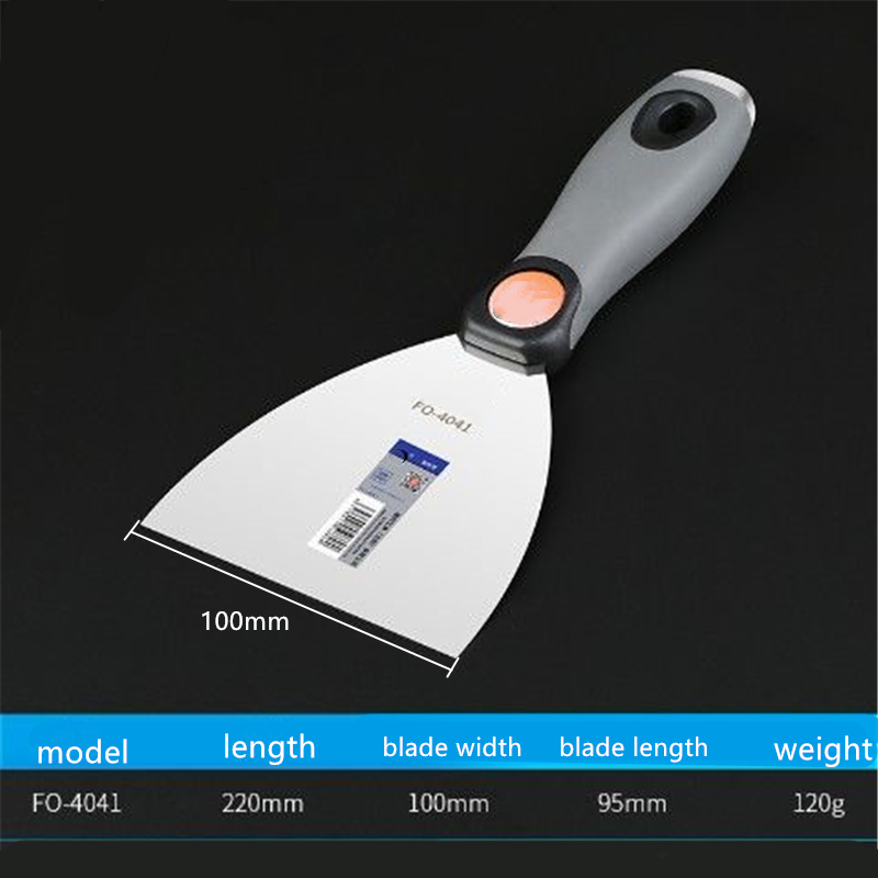 สแตนเลส Drywall ฉาบ Scraper เครื่องมือ Putty Knife เกรียงผนังทําความสะอาดพลั่วเครื่องมือก่อสร้าง 2/4 /6/8/10 นิ้ว