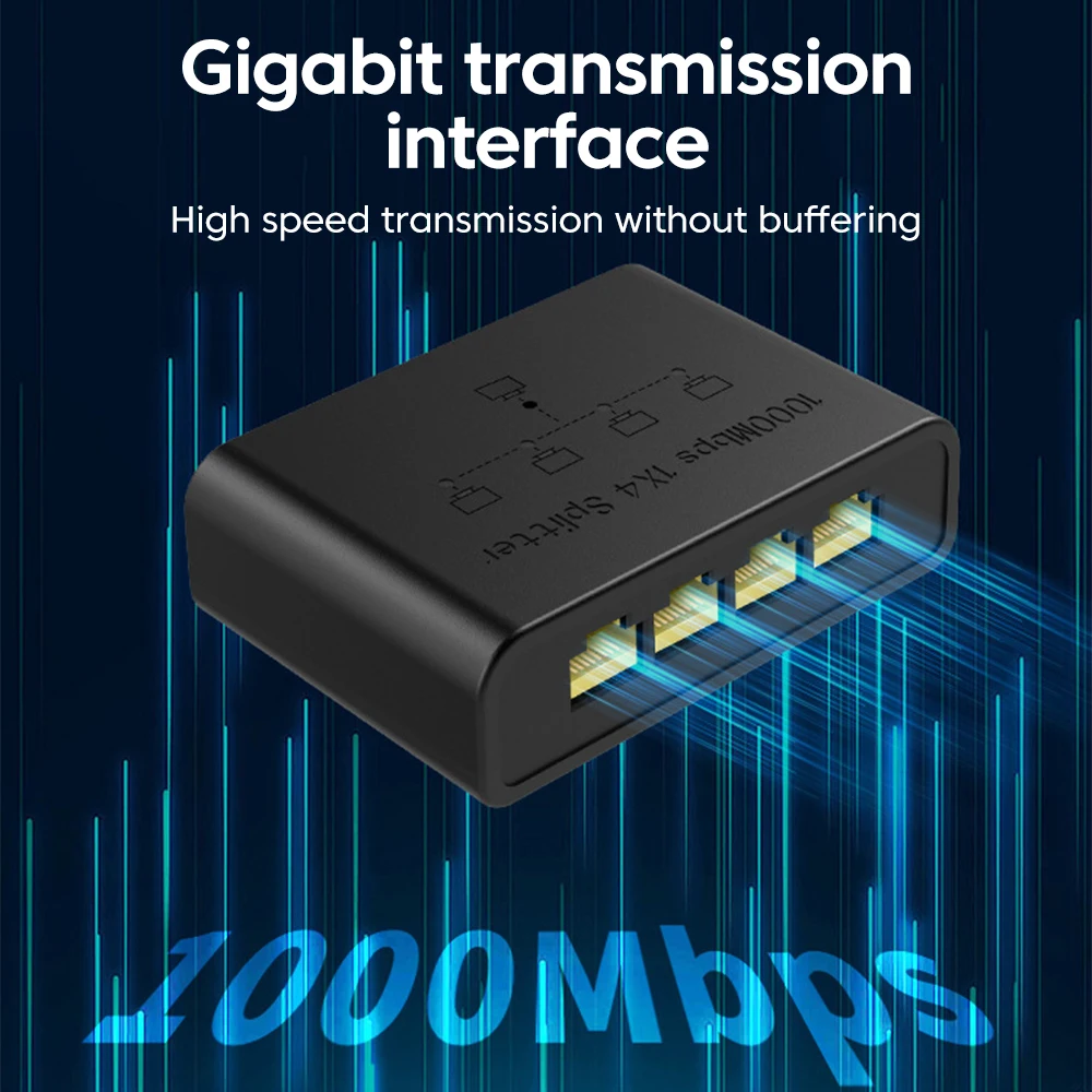 Elough 5-port Gigabit Network Switch Ethernet RJ45 Network Port Network Cable Connection Switch Network Splitter Cable Expander