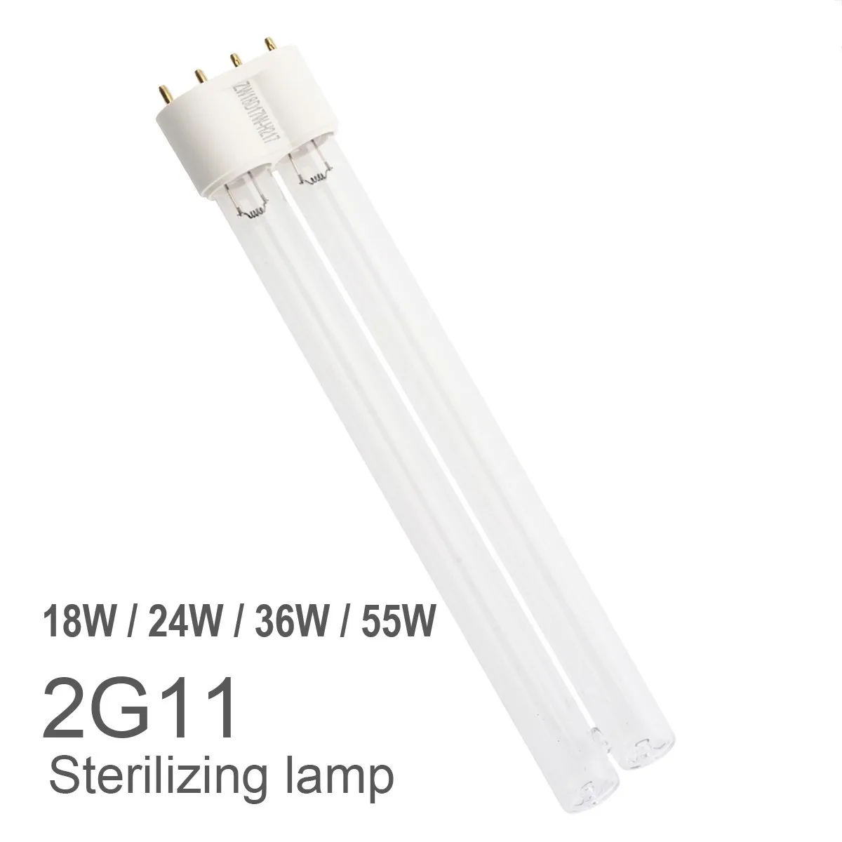 2G11 UV Ống 4 Tia Cực Tím Đèn 18W 24W 36W 40W 55W UVC Đèn thanh Lọc