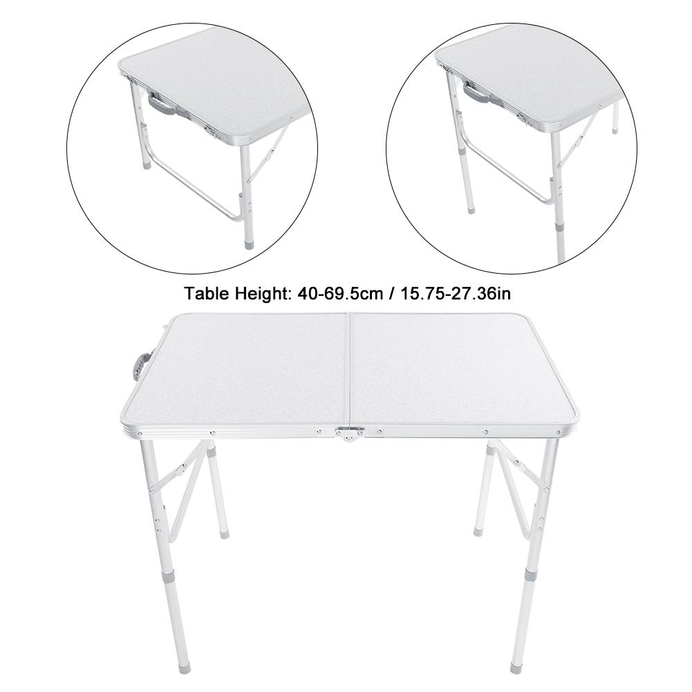 Aluminum Camping Table Picnic Table Camping Table Foldable Folding Table Desk Camping Outdoor Garden Picnic Aluminium Alloy